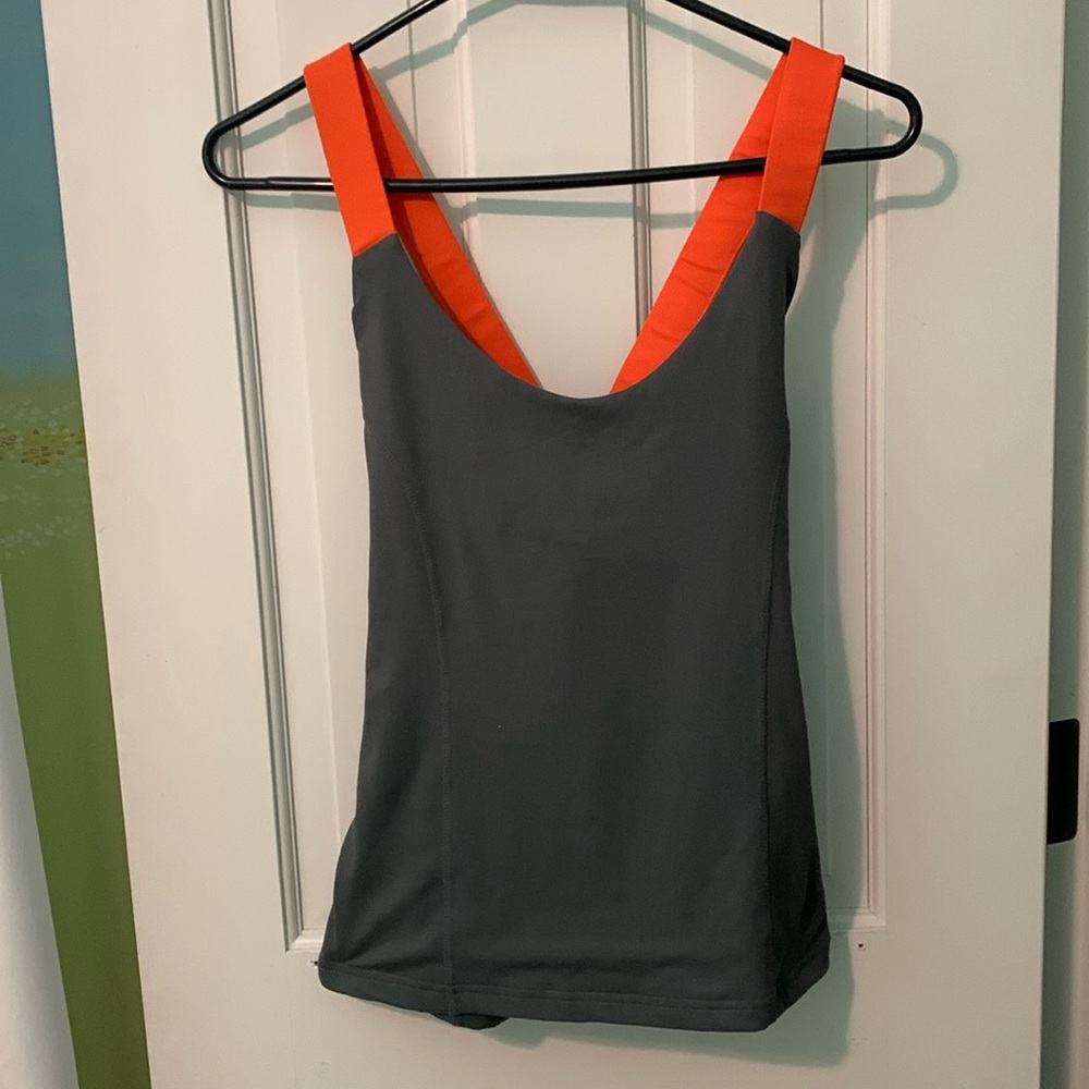Gray threads 4 thought tank top